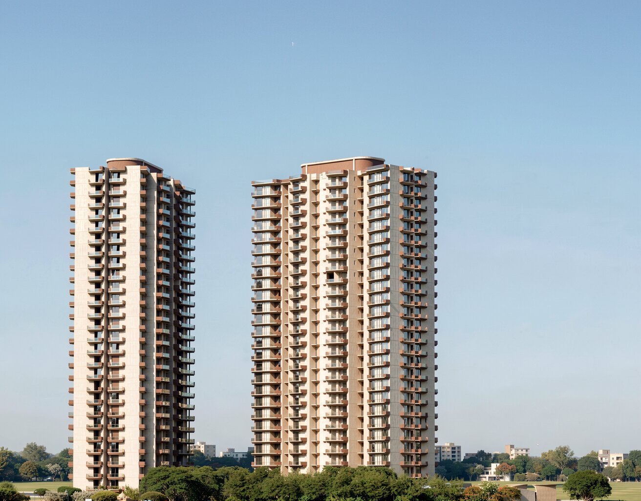 Serenia towers rising into the Gurugram skyline